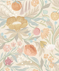 Sample - Clementine Wallpaper - Chalk & Parchment