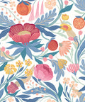 Sample - Clementine Wallpaper - Cornflower