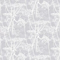 Sample - Cow Parsley Wallpaper - Soft Lilac