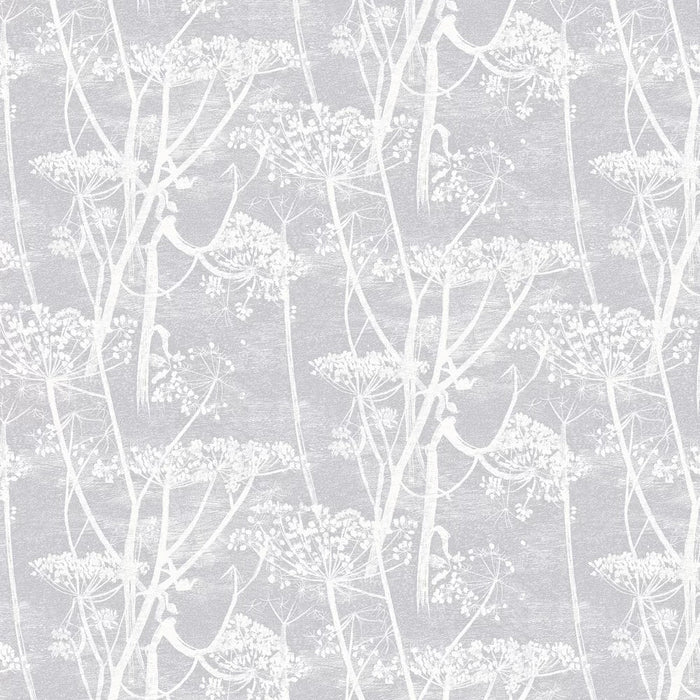 Sample - Cow Parsley Wallpaper - Soft Lilac