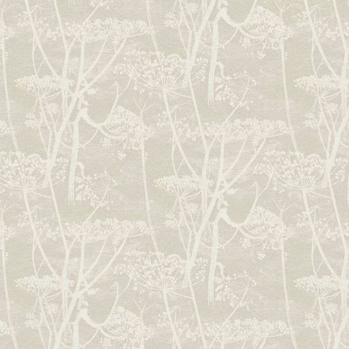 Sample - Cow Parsley Wallpaper - Taupe
