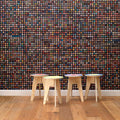 Sample - Crown Caps Wallpaper by Jeanine Eek - Black Crown Caps