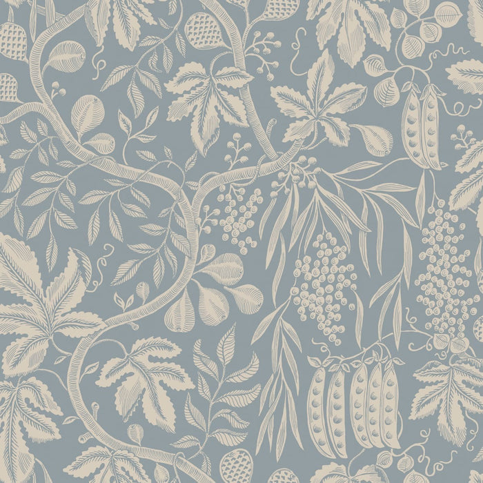 Sample - Fig Garden Wallpaper - Misty Blue