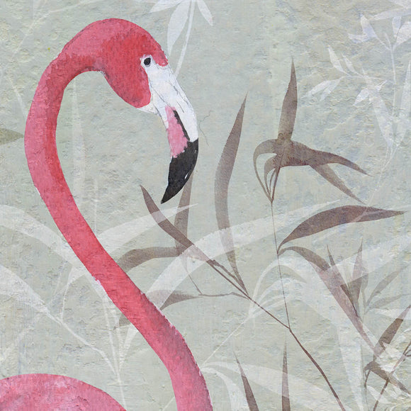 Sample - Flamingos Garden Customisable Mural {per m2}