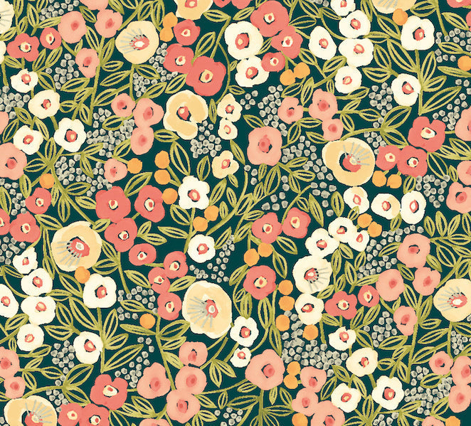 Sample - Flora Ditsy Wallpaper  - Juniper & Ginger