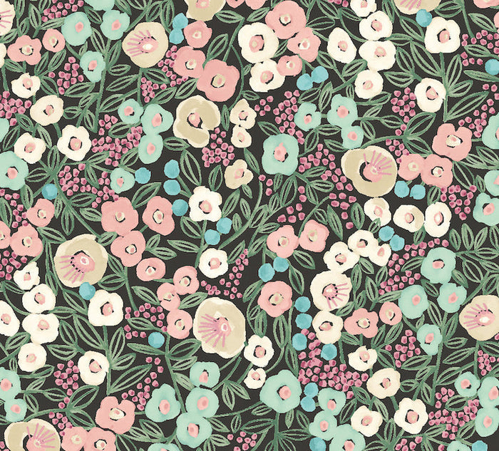 Sample - Flora Ditsy Wallpaper - Midnight