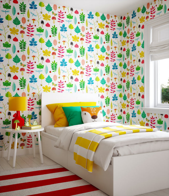 Sample - Forest Floor Wallpaper - Ohpopsi - Juicy Fruit