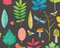 Sample - Forest Floor Wallpaper - Ohpopsi - Liquorice