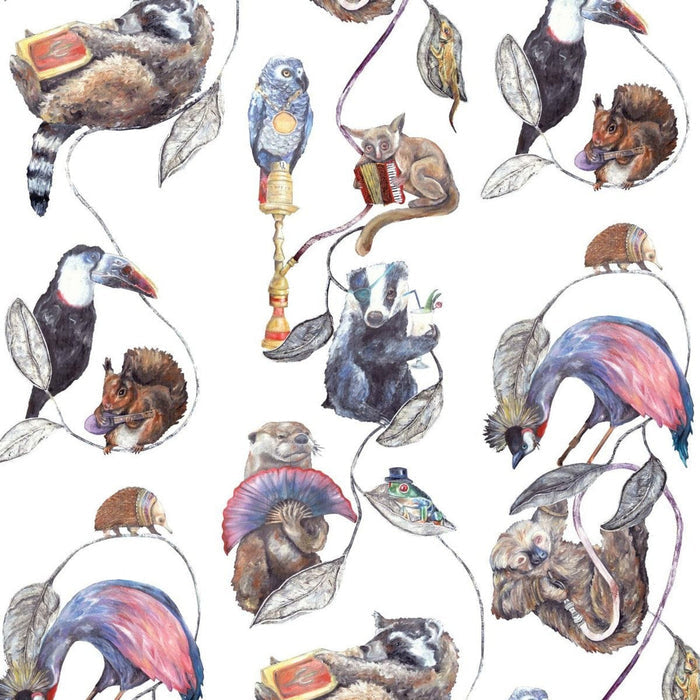 Sample - Hackney Empire Hybrid Mural Wallpaper - House of Hackney - White