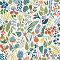 Sample - Herbarium Wallpaper  - White
