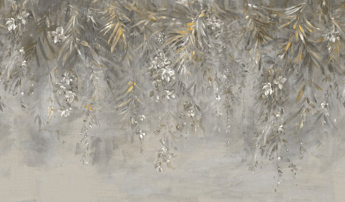 Sample - Honolulu - Gold Brown - Custom Sized Wallpaper Mural (per m2)