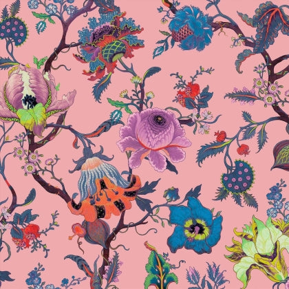 Sample - House of Hackney Artemis Hybrid Mural Wallpaper - Amaranth Pink