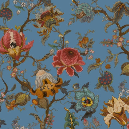 Sample - House of Hackney Artemis Hybrid Mural Wallpaper - Azure