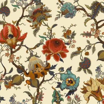 Sample - House of Hackney Artemis Hybrid Mural Wallpaper - Ecru