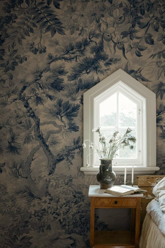 Sample - Johannas Damm Mural Wallpaper - Blue