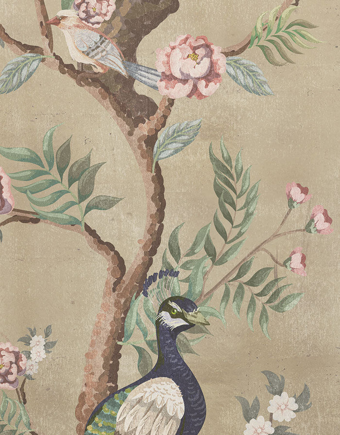Sample - Kubla Khan Hybrid Mural Wallpaper - Sand