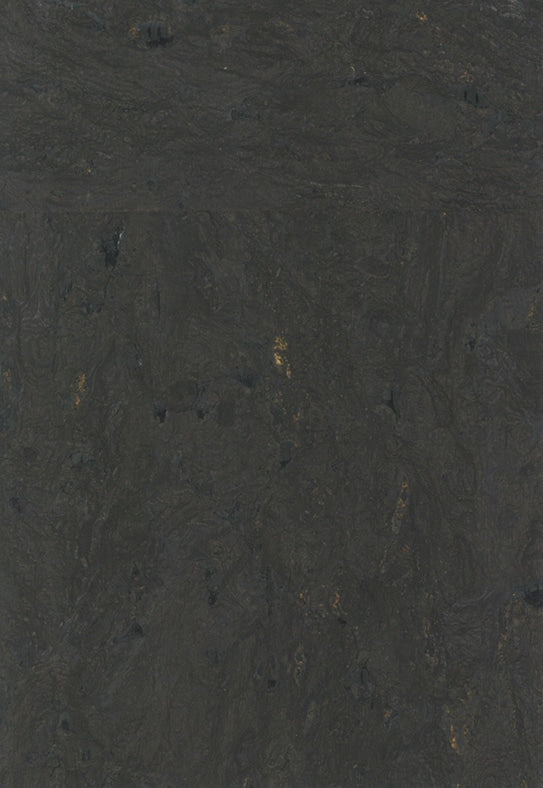 Sample - Lasmin Cork Metallic Wallpaper - Black