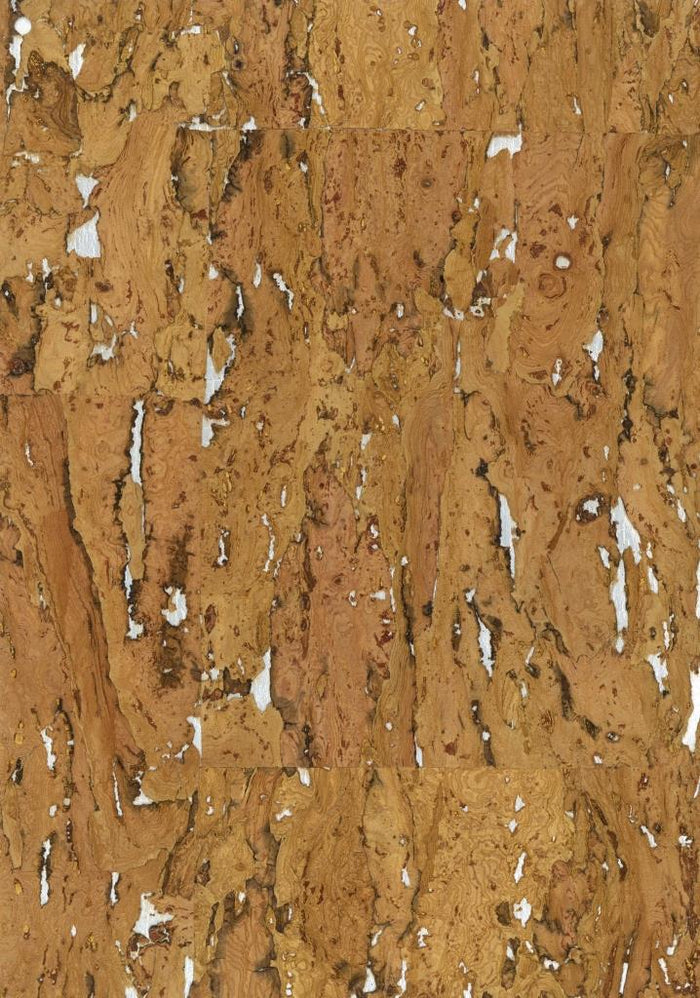 Sample - Lasmin Cork Metallic Wallpaper - Champagne Gold