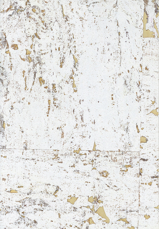 Sample - Lasmin Cork Metallic Wallpaper - Powder/Gold