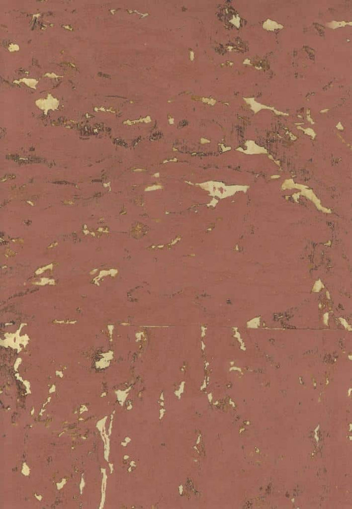 Sample - Lasmin Cork Metallic Wallpaper - Raw Sienna