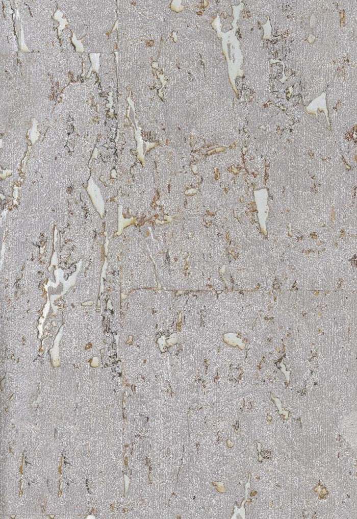 Sample - Lasmin Cork Metallic Wallpaper - Satellite