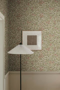 Sample - Linnea Garden Wallpaper - Burgundy