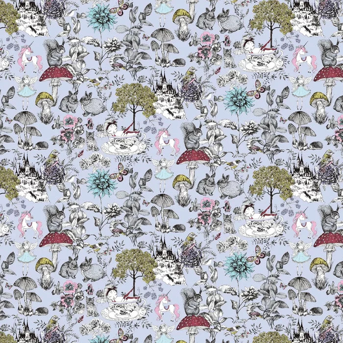 Sample - Little Love Wallpaper - Blue