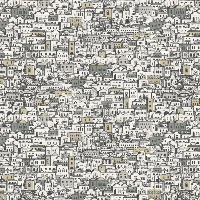 Sample - Mediterranea - Cityscape Wallpaper - White