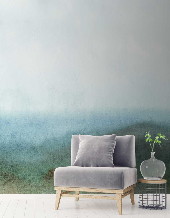 Sample - Morning Dew - Custom sized wallpaper mural (per/m2) - Day