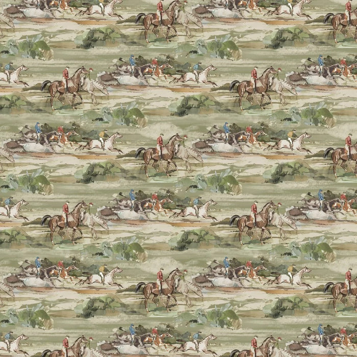Sample -  Morning Gallop Wallpaper - Mulberry - Antique
