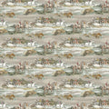 Sample - Morning Gallop Wallpaper - Mulberry - Grey/Sand