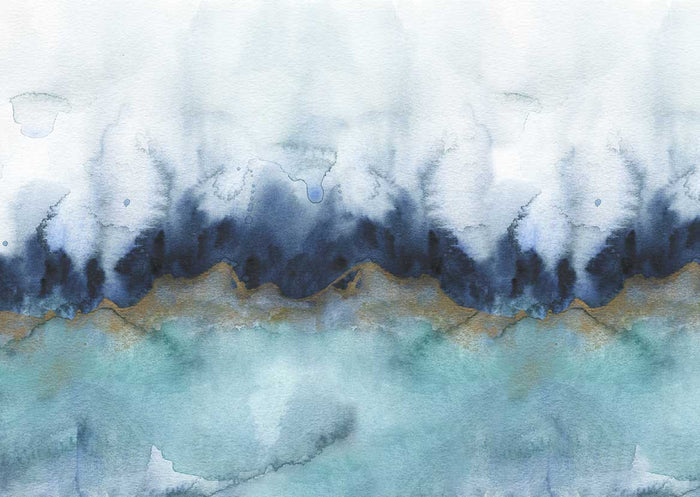 Sample - Mystic - Custom Sized Wallpaper Mural (per m2) - Teal
