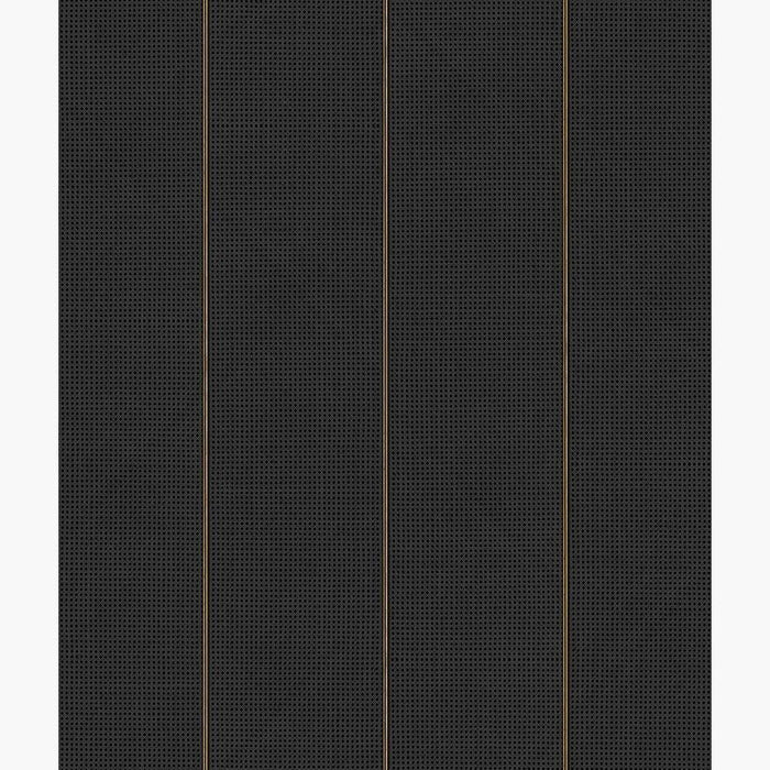 Sample - Natural Cane Webbing Wallpaper - Black
