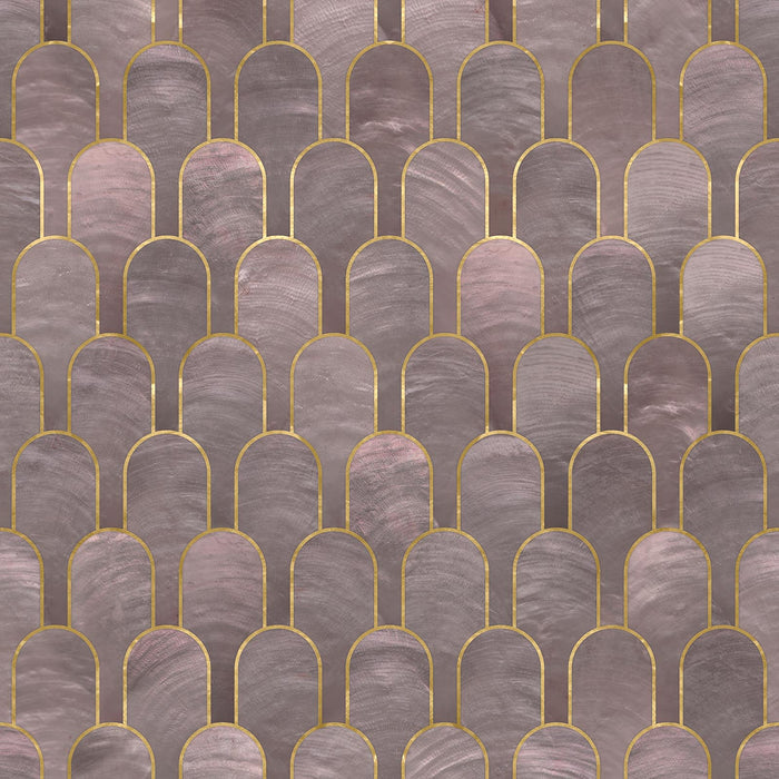 Sample - Nizwa Wallpaper - Amethyst Black Gold