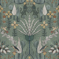 Sample - Oasis  Villa Wallpaper - Celedon