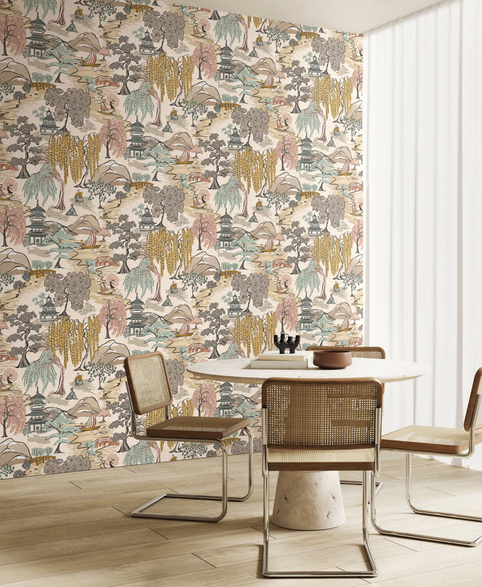 Sample - Oka Wallpaper - Perfect Almond