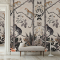 Sample - Panthera Mural Hybrid Wallpaper - Taupe