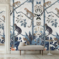 Sample - Panthera Mural Hybrid Wallpaper - White