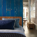 Sample - Piet Hein Eek 'Scrapwood Series' Wallpaper  - Blue Scrapwood - PHM36