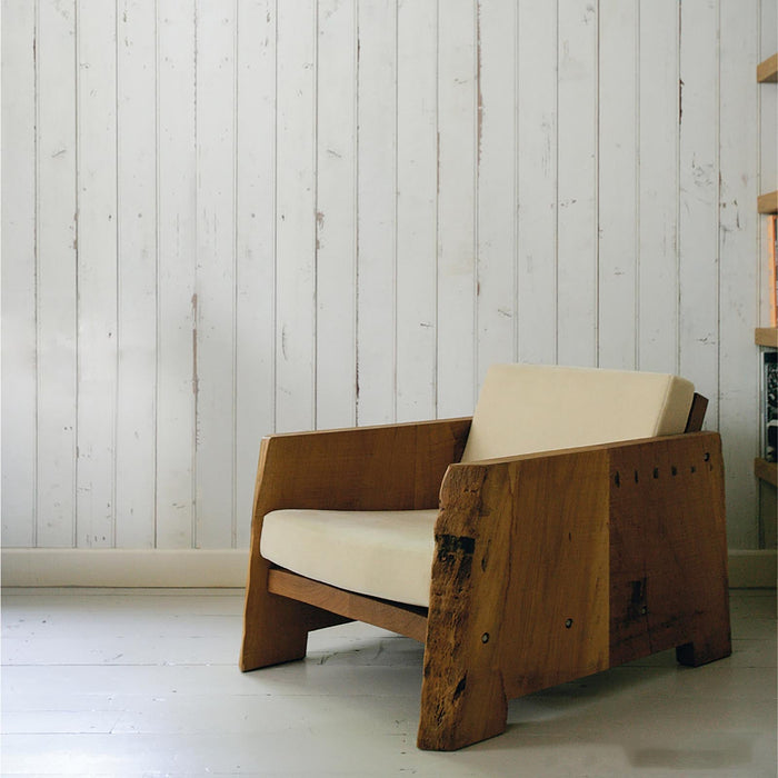 Sample - Piet Hein Eek 'Scrapwood Series' Wallpaper - White