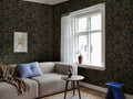 Sample - Pine Wallpaper - Black