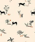 Sample - Prehistoric Animal Wallpaper - Beige