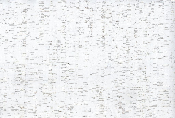 Sample - Refined Cork Wallpaper - White/Silver