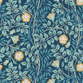 Sample - Rosehip Trail Wallpaper - Ohpopsi - Navy Blue