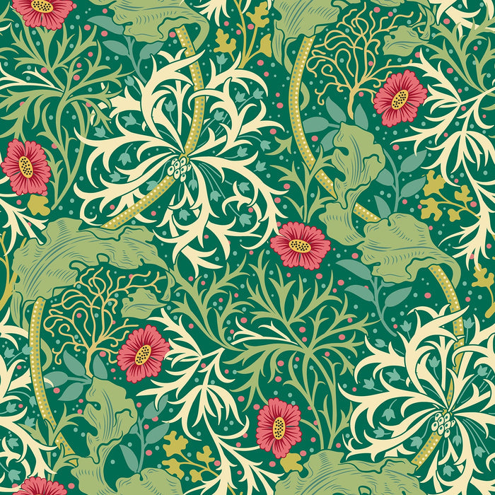 Sample - Seaweed Garden Wallpaper - Ohpopsi - Emerald
