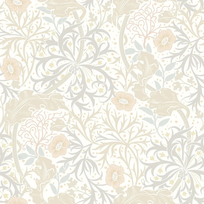 Sample - Seaweed Garden Wallpaper - Ohpopsi - Linen