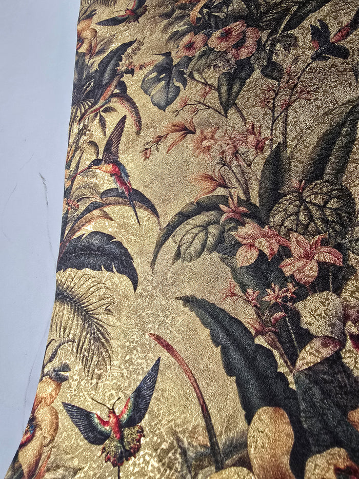 Sample - Singapura Custom Printed Wallpaper - Gold