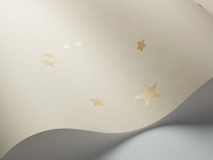 Sample - Stars Wallpaper - Cole and Sons - Buff/Gold