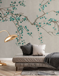 Sample - Takeda Cherry Blossom - Custom sized wallpaper mural (per/m2) - Jade