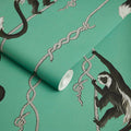 Sample - Troop Monkey Hybrid Mural Wallpaper - House of Hackney - Parakeet Green